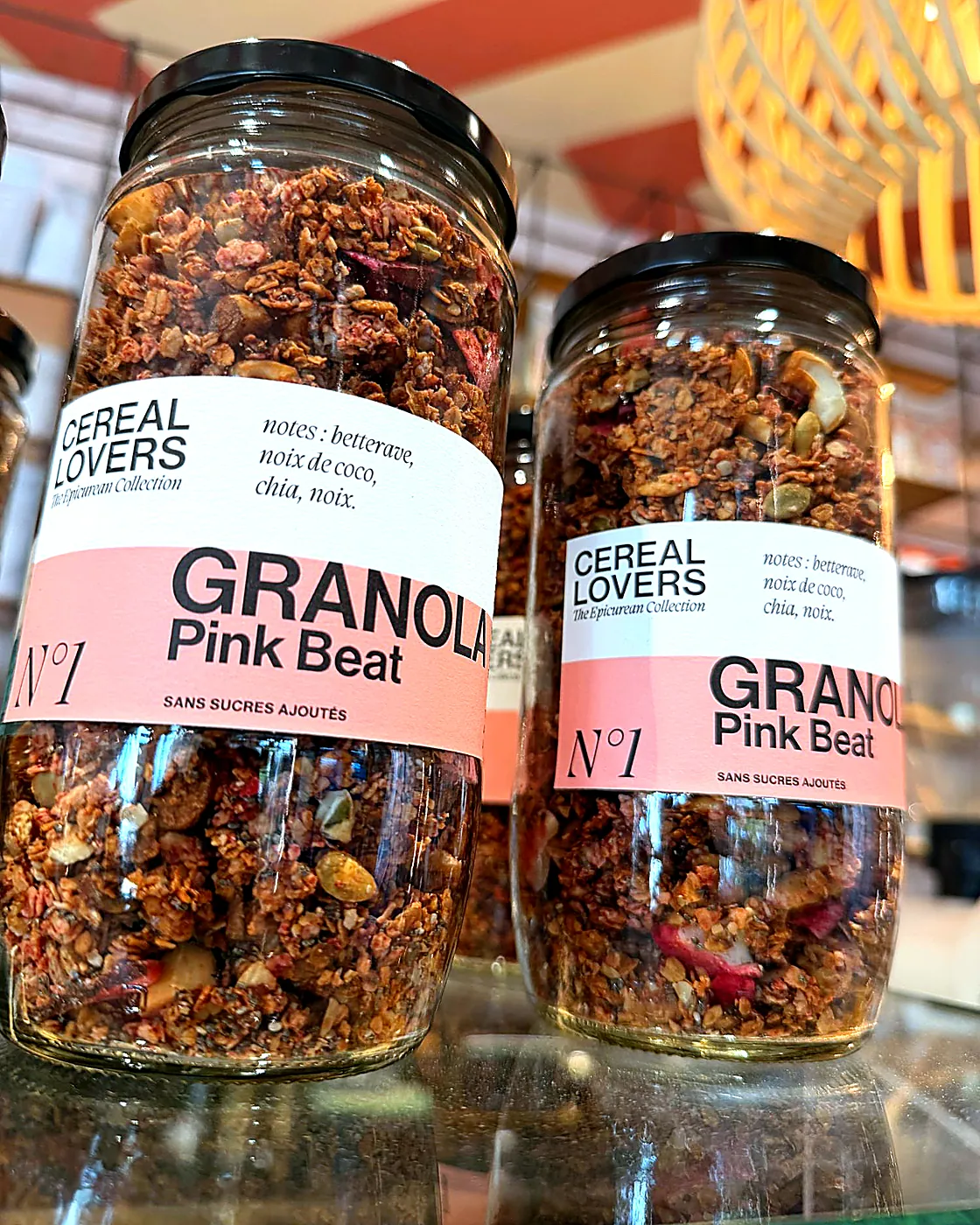 N°1 Pink Beat granola jar